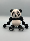 Hanging panda 3D printed figurine decor