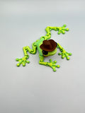 Cowboy frog 3D printed decor figurine