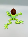 Cowboy frog 3D printed decor figurine