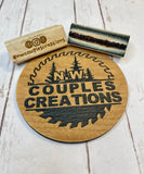 Rubber Stamp With Wood Handle