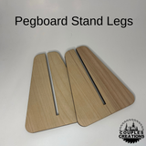 Pegboard stand legs