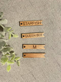 Custom wood tags/ keychains