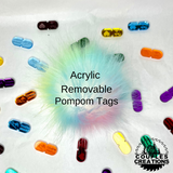 Mirrored Acrylic Customizable Pompom Keepers