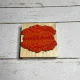 Rubber Stamp With Wood Handle