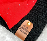 Holographic Leather Hat Tags