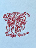 Rubber Stamp With Wood Handle