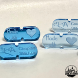 Mirrored Acrylic Customizable Pompom Keepers