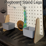 Pegboard stand legs