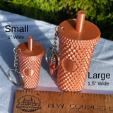 Studded tumbler keychain