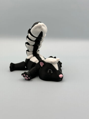 Adorable Skunk 3D figurine decor multi colored