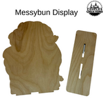 Wood Messy bun Display