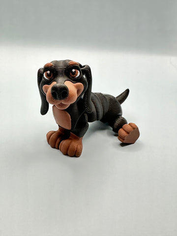 Dachshund 3-D printed decor figurine Lightweight Dog