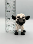 Black & White 3D printed sheep decor figurine