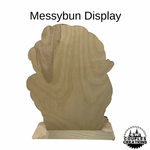 Wood Messy bun Display