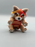 Red Panda 3-D printed multicolor figurine decor