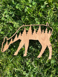 Doe Cherry wood forest animal with Tree's