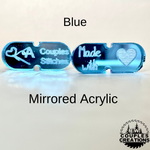 Mirrored Acrylic Customizable Pompom Keepers