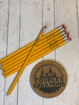 Custom engraved pencils