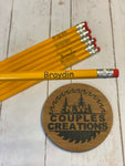 Custom engraved pencils