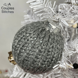 Knitted Ornament bulbs