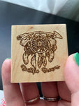 Rubber Stamp With Wood Handle