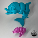 Articulated 3D Printed Dolphins