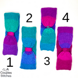 Color Change Thin Knitted ear warmers / Headband