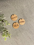 Custom wood tags/ keychains