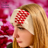 Valentines Day- Thin Knitted ear warmers / Headband