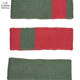 Color Stripe Thin Knitted ear warmers / Headband