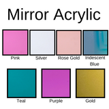 Mirror Acrylic blanks