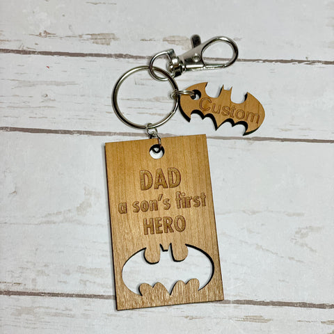 Dad Keychains- Super Hero
