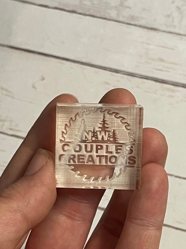 Custom Name Flower Acrylic Soap Stamp – sealingwaxstamp