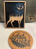2-layered Cherry wood forest animal pictures